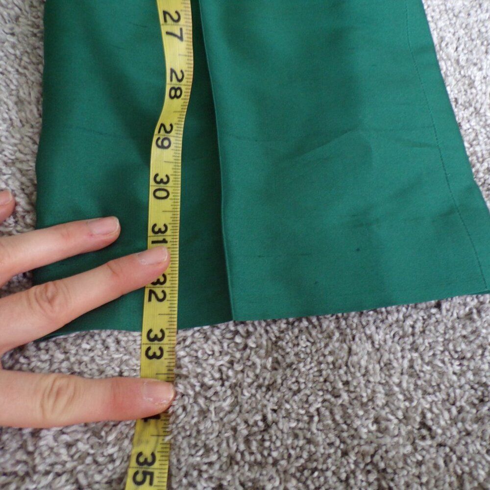 Brioni green silk wide leg pants 48 - Picture 10 of 10